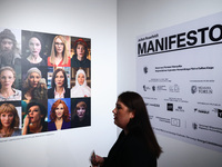 The opening of 'Manifesto' exhibition by Julian Rosefeldt in the Centre Of Contemporary Art in Torun, Poland on November 17, 2024. The exhib...