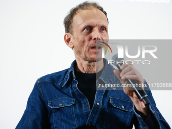 Director Julian Rosefeldt attends a press conference ahead the opening of his 'Manifesto' exhibition in the Centre Of Contemporary Art in To...