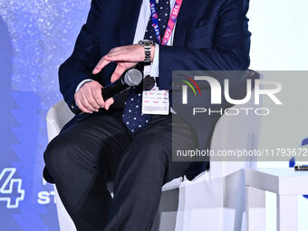 Giovanni Gardini of PALERMO FC participates in the Social Football Summit 2024 at the Olympic Stadium in Rome, Italy, on November 19, 2024....