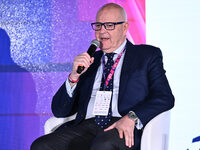 Giovanni Gardini of PALERMO FC participates in the Social Football Summit 2024 at the Olympic Stadium in Rome, Italy, on November 19, 2024....