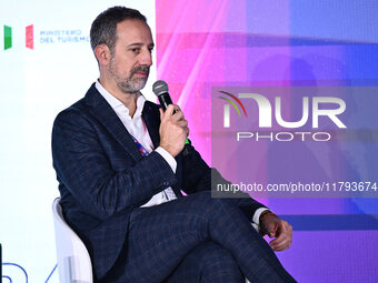 Luca Marchetti SKY attends the Social Football Summit 2024 at the Olympic Stadium in Rome, Italy, on November 19, 2024. (