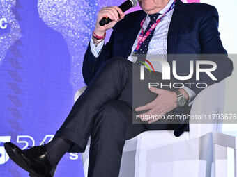 Giovanni Gardini of PALERMO FC participates in the Social Football Summit 2024 at the Olympic Stadium in Rome, Italy, on November 19, 2024....