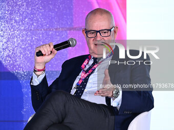 Giovanni Gardini of PALERMO FC participates in the Social Football Summit 2024 at the Olympic Stadium in Rome, Italy, on November 19, 2024....