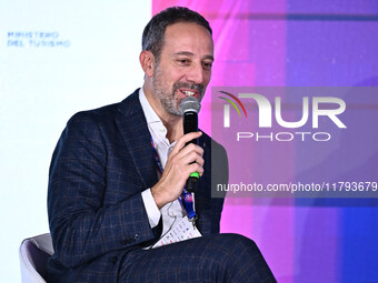 Luca Marchetti SKY attends the Social Football Summit 2024 at the Olympic Stadium in Rome, Italy, on November 19, 2024. (