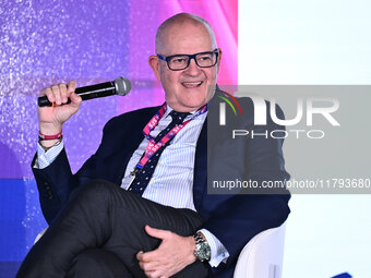 Giovanni Gardini of PALERMO FC participates in the Social Football Summit 2024 at the Olympic Stadium in Rome, Italy, on November 19, 2024....