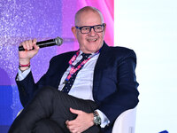 Giovanni Gardini of PALERMO FC participates in the Social Football Summit 2024 at the Olympic Stadium in Rome, Italy, on November 19, 2024....