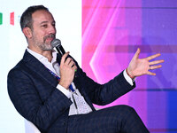 Luca Marchetti SKY attends the Social Football Summit 2024 at the Olympic Stadium in Rome, Italy, on November 19, 2024. (