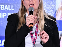 Gaia Pretner ECA attends the Social Football Summit 2024 at the Olympic Stadium in Rome, Italy, on November 19, 2024. (