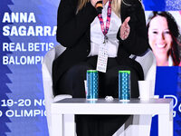 Gaia Pretner ECA attends the Social Football Summit 2024 at the Olympic Stadium in Rome, Italy, on November 19, 2024. (