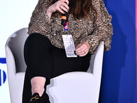 Sara Batters of London City Lioness participates in the Social Football Summit 2024 at the Olympic Stadium in Rome, Italy, on November 19, 2...