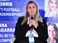 Gaia Pretner ECA attends the Social Football Summit 2024 at the Olympic Stadium in Rome, Italy, on November 19, 2024. (