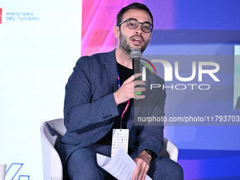 Salvatore De Angelis COSMIC attends the Social Football Summit 2024 at the Olympic Stadium in Rome, Italy, on November 19, 2024. (