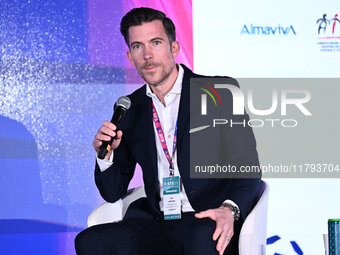 Mike Armstrong of JUVENTUS FC attends the Social Football Summit 2024 at the Olympic Stadium in Rome, Italy, on November 19, 2024. (