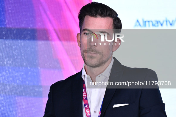 Mike Armstrong of JUVENTUS FC attends the Social Football Summit 2024 at the Olympic Stadium in Rome, Italy, on November 19, 2024. 