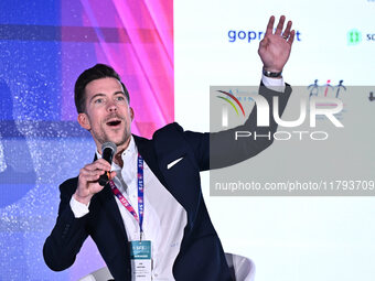 Mike Armstrong of JUVENTUS FC attends the Social Football Summit 2024 at the Olympic Stadium in Rome, Italy, on November 19, 2024. (