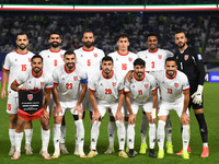 The starting eleven of Jordan participates in the AFC Asian Qualifiers Road to 26 match between Kuwait and Jordan in Kuwait City, Kuwait, on...