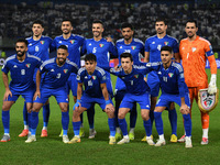 The starting eleven of Kuwait participates in the AFC Asian Qualifiers Road to 26 match between Kuwait and Jordan in Kuwait City, Kuwait, on...