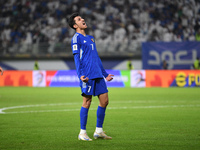 Mohammad Abdullah of Kuwait reacts during the AFC Asian Qualifiers Road to 26 match between Kuwait and Jordan in Kuwait City, Kuwait, on Nov...