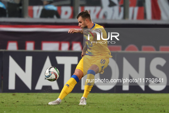 Moises San Nicolas of Andorra plays during the UEFA Nations League, League D, Group D2 soccer match between Malta and Andorra at the Nationa...