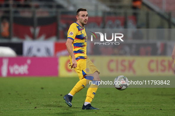 Eric De las Heras of Andorra is in action during the UEFA Nations League, League D, Group D2 soccer match between Malta and Andorra at the N...