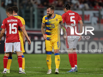 Moises San Nicolas of Andorra gestures during the UEFA Nations League, League D, Group D2 soccer match between Malta and Andorra at the Nati...