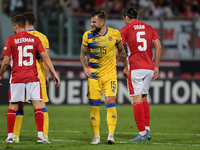 Moises San Nicolas of Andorra gestures during the UEFA Nations League, League D, Group D2 soccer match between Malta and Andorra at the Nati...