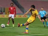 Joan Cervos of Andorra plays during the UEFA Nations League, League D, Group D2 soccer match between Malta and Andorra at the National Stadi...