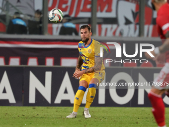 Moises San Nicolas of Andorra plays during the UEFA Nations League, League D, Group D2 soccer match between Malta and Andorra at the Nationa...