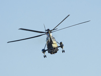 U.S. Marine Corps VH-92A know as Marine One helicopter flying over Washington DC. Marine One is the call sign of any United States Marine Co...