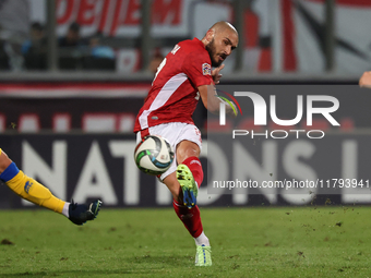 Teddy Teuma of Malta plays during the UEFA Nations League, League D, Group D2 soccer match between Malta and Andorra at the National Stadium...