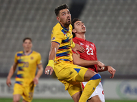 Christian Garcia of Andorra plays during the UEFA Nations League, League D, Group D2 soccer match between Malta and Andorra at the National...