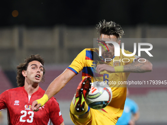 Christian Garcia of Andorra plays during the UEFA Nations League, League D, Group D2 soccer match between Malta and Andorra at the National...