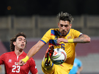 Christian Garcia of Andorra plays during the UEFA Nations League, League D, Group D2 soccer match between Malta and Andorra at the National...