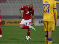 Teddy Teuma of Malta reacts during the UEFA Nations League, League D, Group D2 soccer match between Malta and Andorra at the National Stadiu...