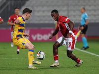 Basil Tuma of Malta is in action during the UEFA Nations League, League D, Group D2 soccer match between Malta and Andorra at the National S...