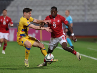 Basil Tuma of Malta is in action during the UEFA Nations League, League D, Group D2 soccer match between Malta and Andorra at the National S...