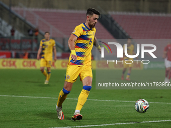 Christian Garcia of Andorra plays during the UEFA Nations League, League D, Group D2 soccer match between Malta and Andorra at the National...