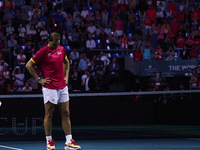 MALAGA, SPAIN - NOVEMBER 19: Rafa Nadal's farewell to professional tennis after being knocked out of the Quarter-Final of the Davis Cup Fina...