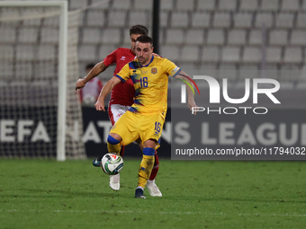 Eric De las Heras of Andorra is in action during the UEFA Nations League, League D, Group D2 soccer match between Malta and Andorra at the N...