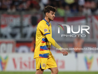 Adrian Da Cunha of Andorra participates in the UEFA Nations League, League D, Group D2 soccer match between Malta and Andorra at the Nationa...