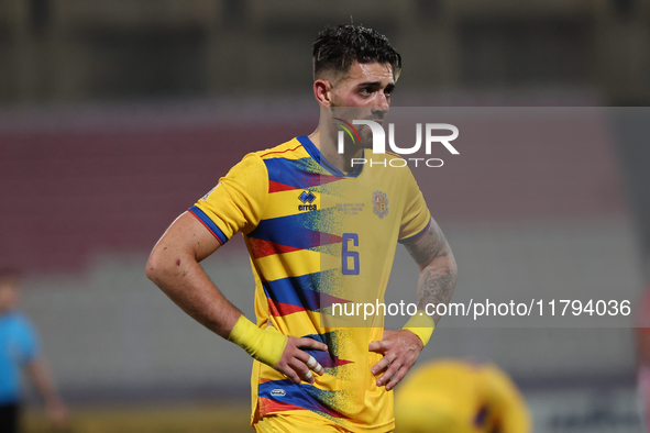 Christian Garcia of Andorra gestures during the UEFA Nations League, League D, Group D2 soccer match between Malta and Andorra at the Nation...