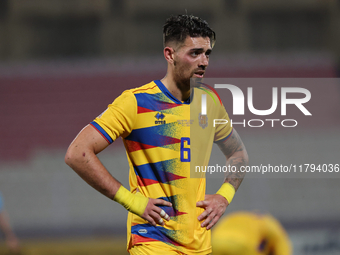 Christian Garcia of Andorra gestures during the UEFA Nations League, League D, Group D2 soccer match between Malta and Andorra at the Nation...