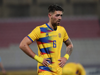 Christian Garcia of Andorra gestures during the UEFA Nations League, League D, Group D2 soccer match between Malta and Andorra at the Nation...