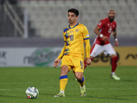 Ricard Fernandez of Andorra is in action during the UEFA Nations League, League D, Group D2 soccer match between Malta and Andorra at the Na...