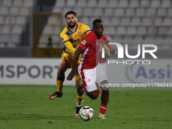 Basil Tuma of Malta plays during the UEFA Nations League, League D, Group D2 soccer match between Malta and Andorra at the National Stadium...