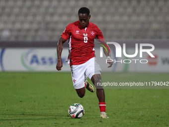 Basil Tuma of Malta plays during the UEFA Nations League, League D, Group D2 soccer match between Malta and Andorra at the National Stadium...