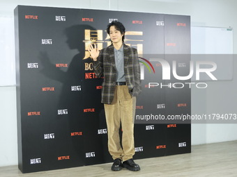 Actor Xue Shiling poses at a promotional event in Taipei, Taiwan province, China, on November 19, 2024. (