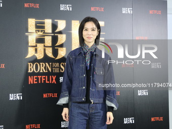 Actress Ying-Hsuan Hsieh poses at a promotional event in Taipei, Taiwan province, China, on November 19, 2024. (