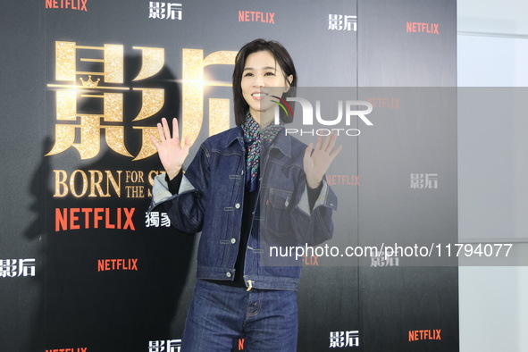 Actress Ying-Hsuan Hsieh poses at a promotional event in Taipei, Taiwan province, China, on November 19, 2024. 