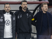 Julian Nagelsmann, the coach of the Germany team, and his colleagues are present before the UEFA Nations League Group match at Puskas Arena...